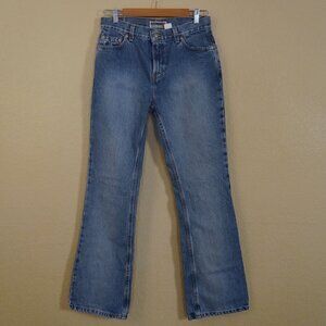Vintage Y2K Old Navy Just Below The Waist Boot Cut Jeans Highrise Western 8 Reg